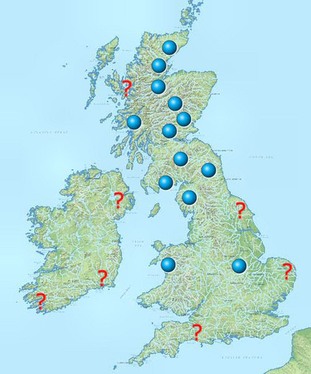 Osprey nesting areas map, 2014
