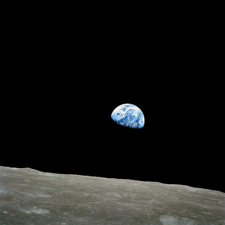 © NASA - Apollo 8 astronaut Bill Anders, photo of earth taken from orbiting moon Dec 24 1968