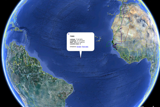 Dulas, migration tracking data, Dyfi Osprey Project. January 2012.