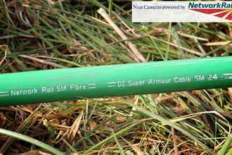 Fibre-optic cable, the Big Pull. Dyfi Osprey Project.