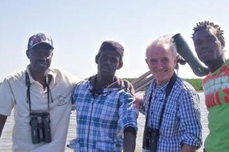 Roy Dennis and guides, BBC Autumnwatch, tracking Einion in Africa