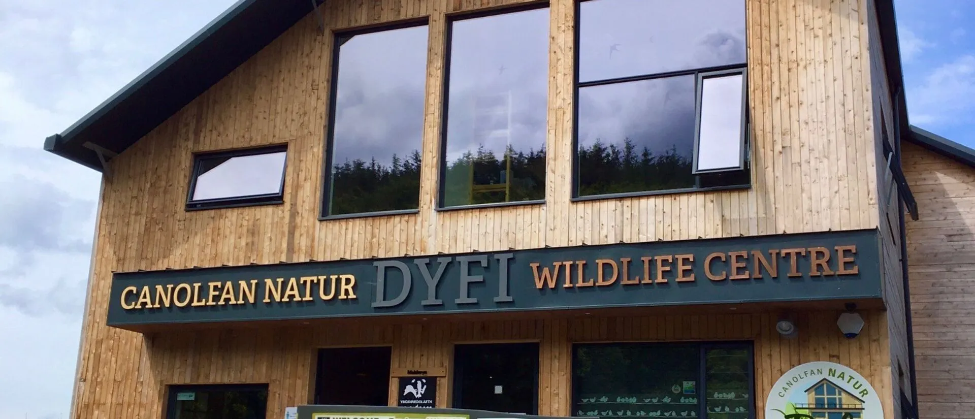 The Dyfi Wildlife Centre overlooking the Cors Dyfi nature reserve
