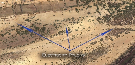 MWT - Electricity pylon locations