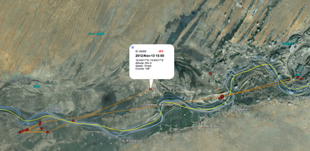 MWT - Ceulan, tracking data, Nov 13