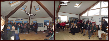 MWT - ‘Côr y Gors’ choir, singing in the Obs, Dec 2014