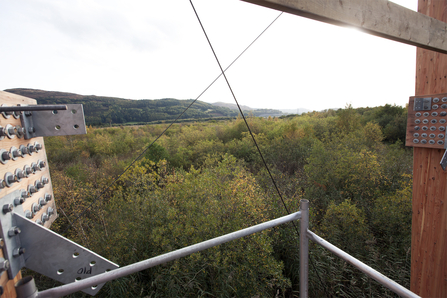 MWT - Observatory construction, view from scaffolding