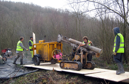 MWT - Transporting the steel pilings to the Observatory building site