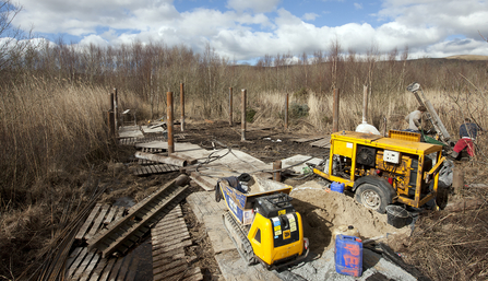 MWT - Work in progress at the Observatory building site