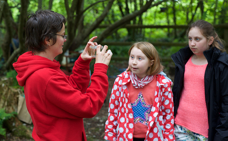 Dyfi osprey project volunteer and visitors