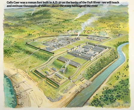 Cefn Caer (roman fort) illustration