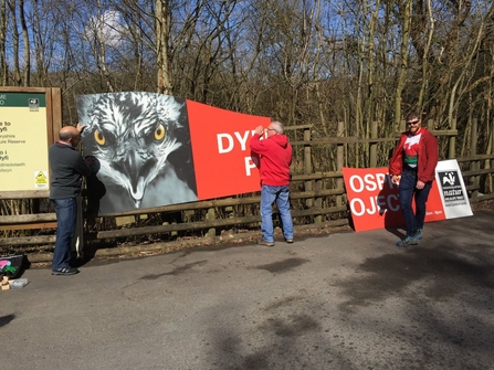 Dyfi Osprey Project entrance signs 
