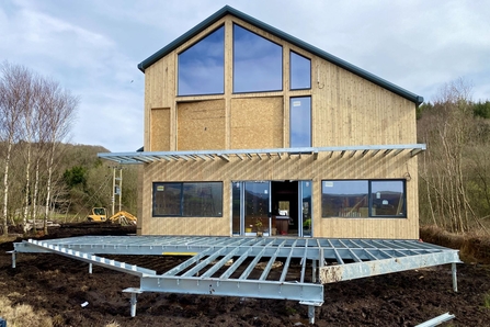 MWT, Dyfi Wildlife Centre construction