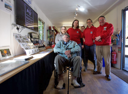 MWT - Volunteers and visitors in visitor centre