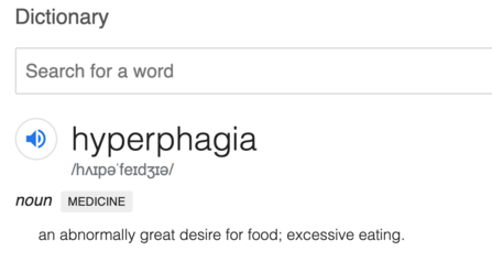 Hyperphagia definition