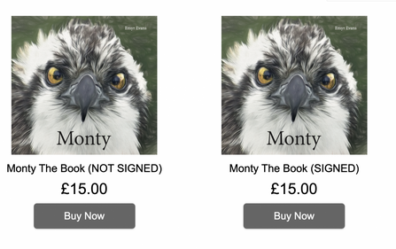 Monty the book. © MWT