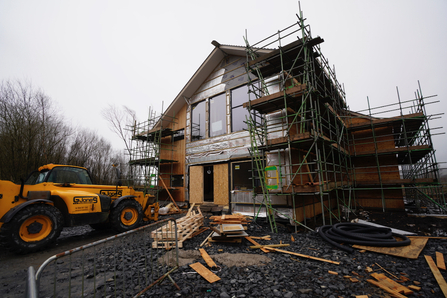 Dyfi Wildlife Centre under construction