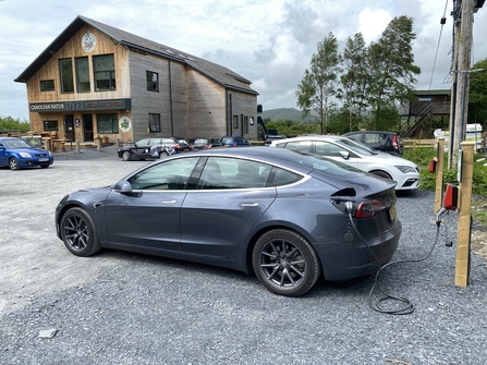 Car Charging at the Dyfi Wildlife Centre