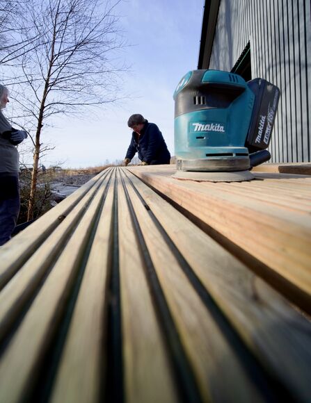 Old timbers from the 2008 hide repurposed for the new hide, 18 years later
