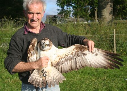 Roy Dennis with Morven in 2008