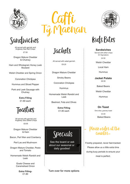 Lunch Menu page 2